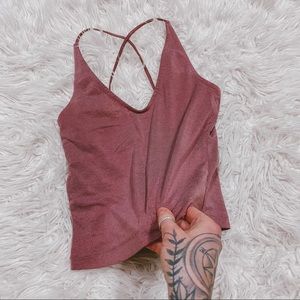 PacSun mauve strappy v neck tank XS